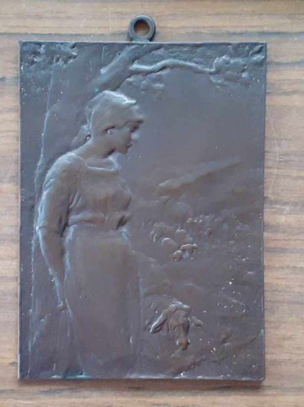 Skulpturen & Statuen: Antikes Relief bukolische Szene – Gebraucht aus Mörschwil von antiksalon 1