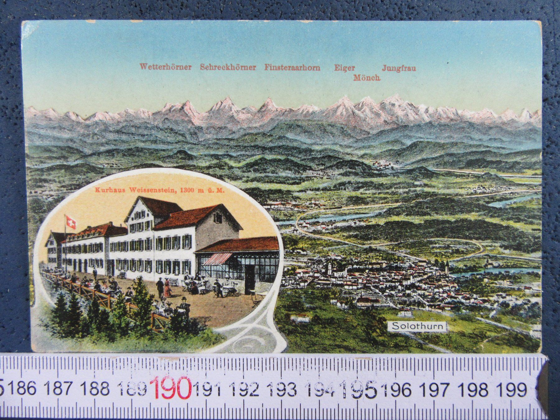 Cartoline postali: WEISSENSTEIN KURHAUS OB SOLOTHURN SO AK – Usato da Ettingen venduto da Hausi4711