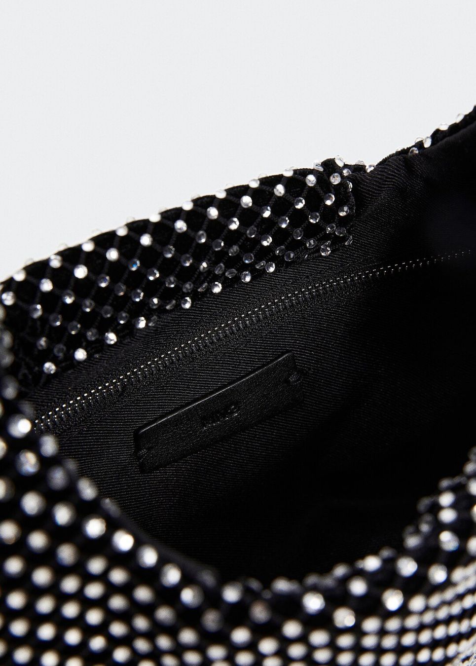 Mango Borse da donna: Mango Glamouröse Partytasche mit Strass schwarz – Usato da Erlinsbach SO venduto da ULIKH 5