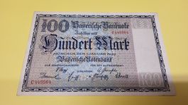 Bayerische Notenbank 100 Mark, Januar 1922