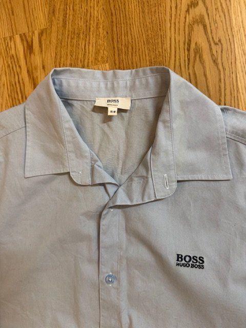 Hugo Boss Camicie, T-shirt & Polo: Hemd Boss Langarm hellblau Gr.176 wie neu – Usato da Wabern venduto da adamovski 3