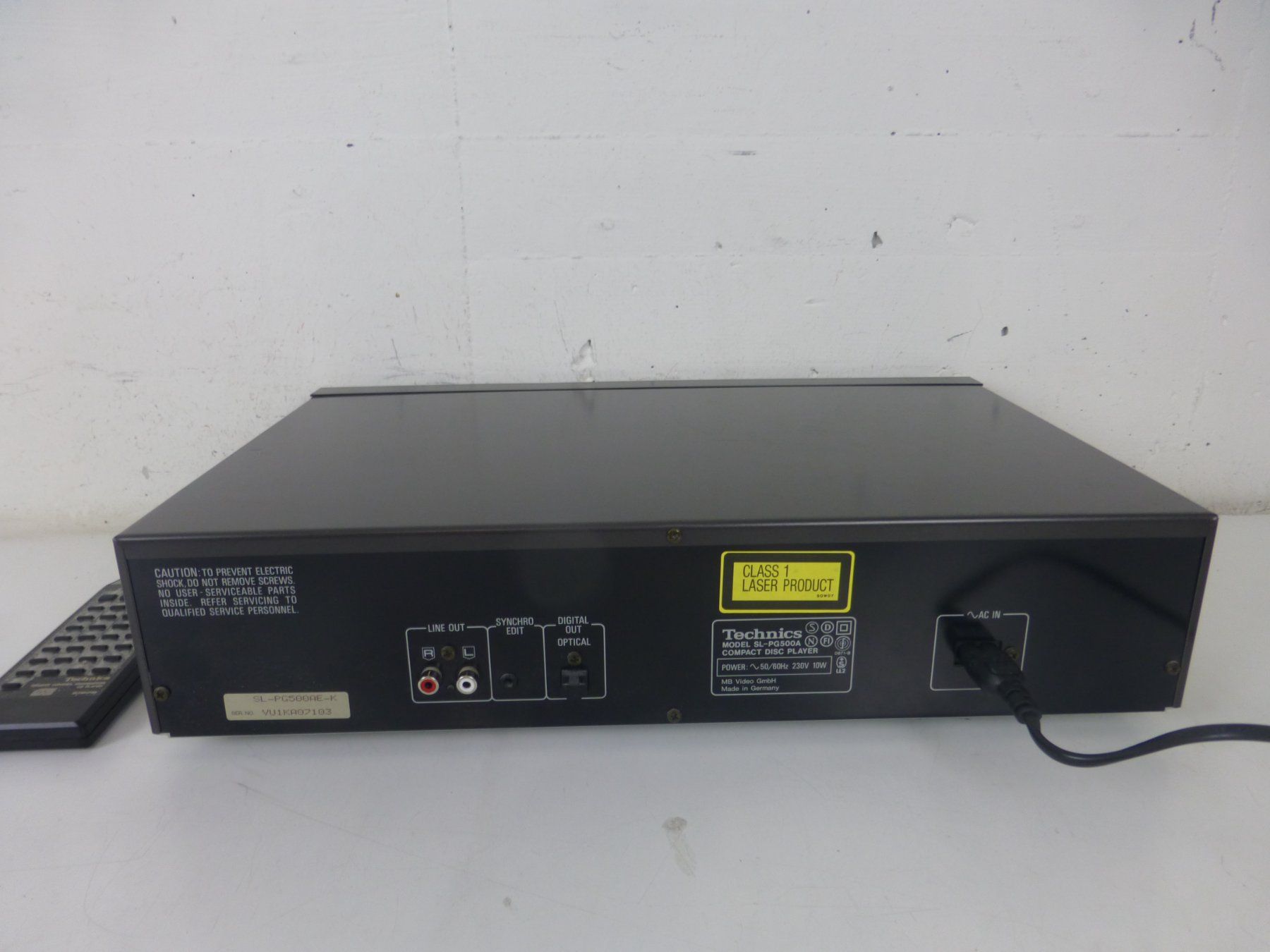Technics Lettore multimediale & Streamer: Technics SL-PG 500A HiFi-CD-Player mit Fernbedienung – Usato da Fahrweid venduto da gruenezahn 3