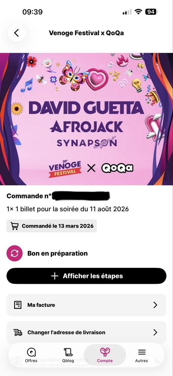 Biglietti: David Guetta Venoge festival AFROJACK – Nuovo (secondo la descrizione) da Lausanne venduto da Michel_Ozcan
