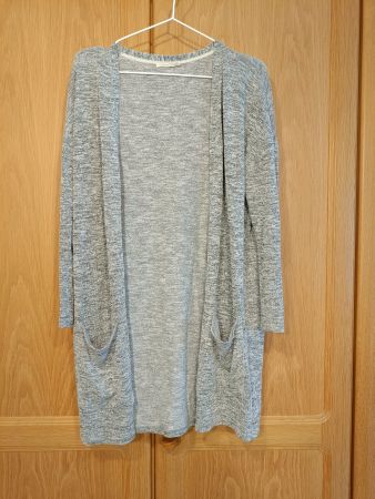Pieces Cardigan grau meliert Grösse M