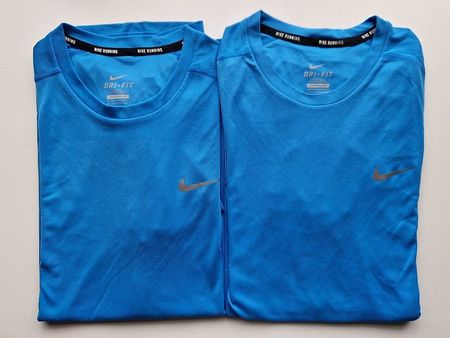 2x Nike Running Dri-FIT T-Shirt / Grösse M / Farbe Blau