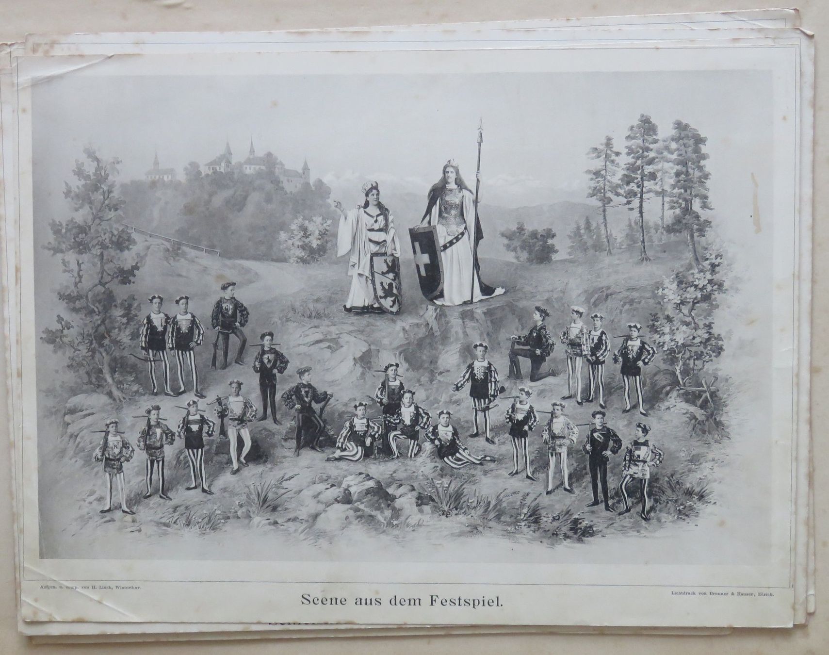 Poster & Bilder: Mappe Eidg. Schützenfest Winterthur 1895, mit 9 Bildern – Gebraucht aus Kreuzlingen von Koi4 9