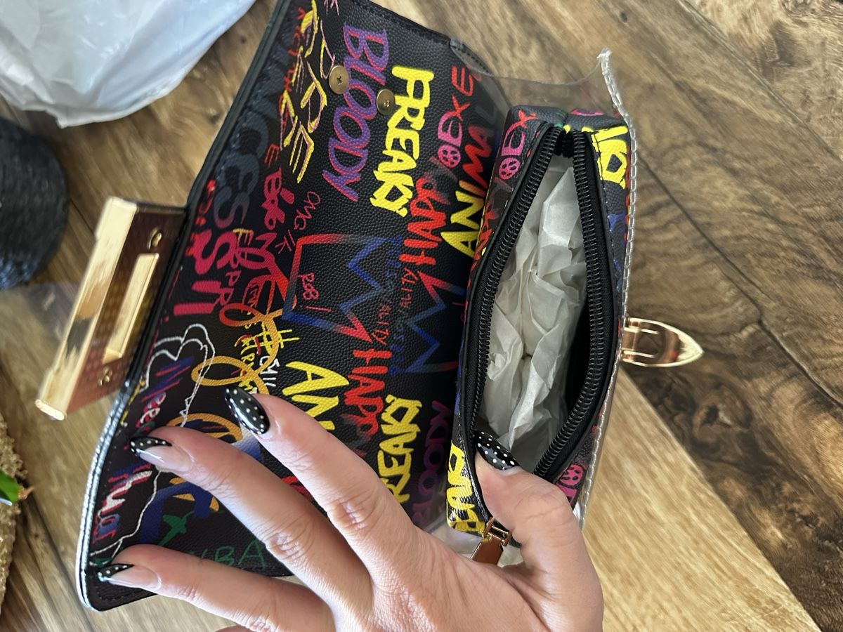Borse: Tasche mit Graffiti-Print – Nuovo (secondo la descrizione) da Siebnen venduto da luana_cataleya 4