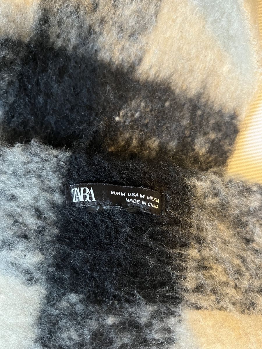 Zara Foulard & Sciarpe: Zara Scarf, Black and Beige, Checkered Pattern, Winter – Nuovo (secondo la descrizione) da Mies venduto da nic_yk5d 5