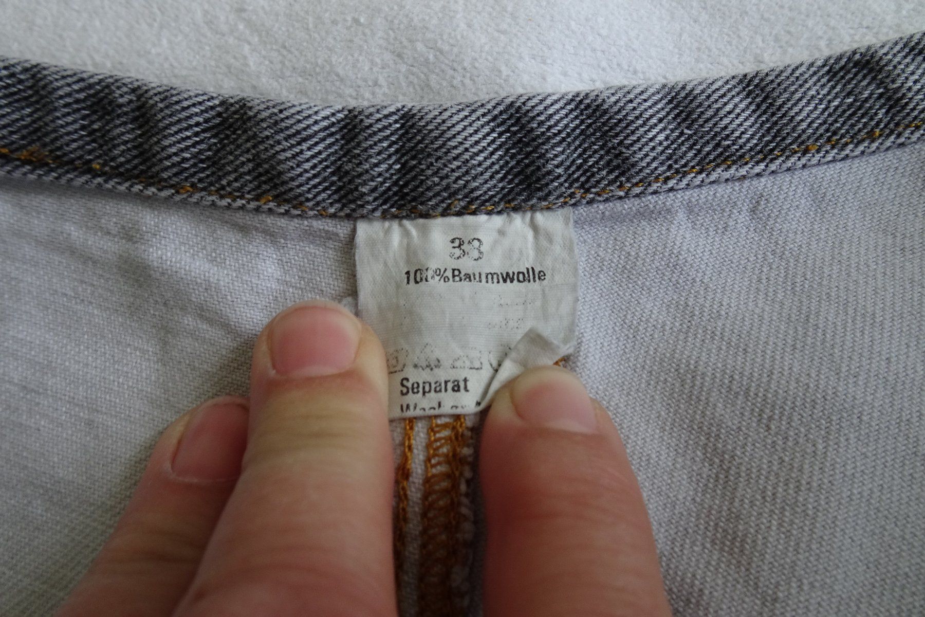 Hosen: Jeans Short, Bermuda grau meliert Gr 38 – Gebraucht aus Strengelbach von schmetterling20 2