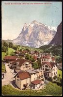 Grindelwald (1037 m)  mit Wetterhorn (3703 m)  1911