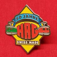 Anstecknadel 50 Jahre HAG Modelleisenbahnen 1994