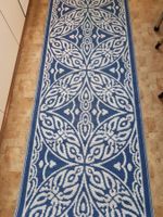 IKEA Teppich Sommar 2016 blau weiss 75x200 cm .