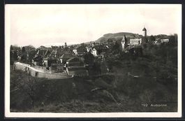 AK Aubonne, Panorama mit Kirche, 1940