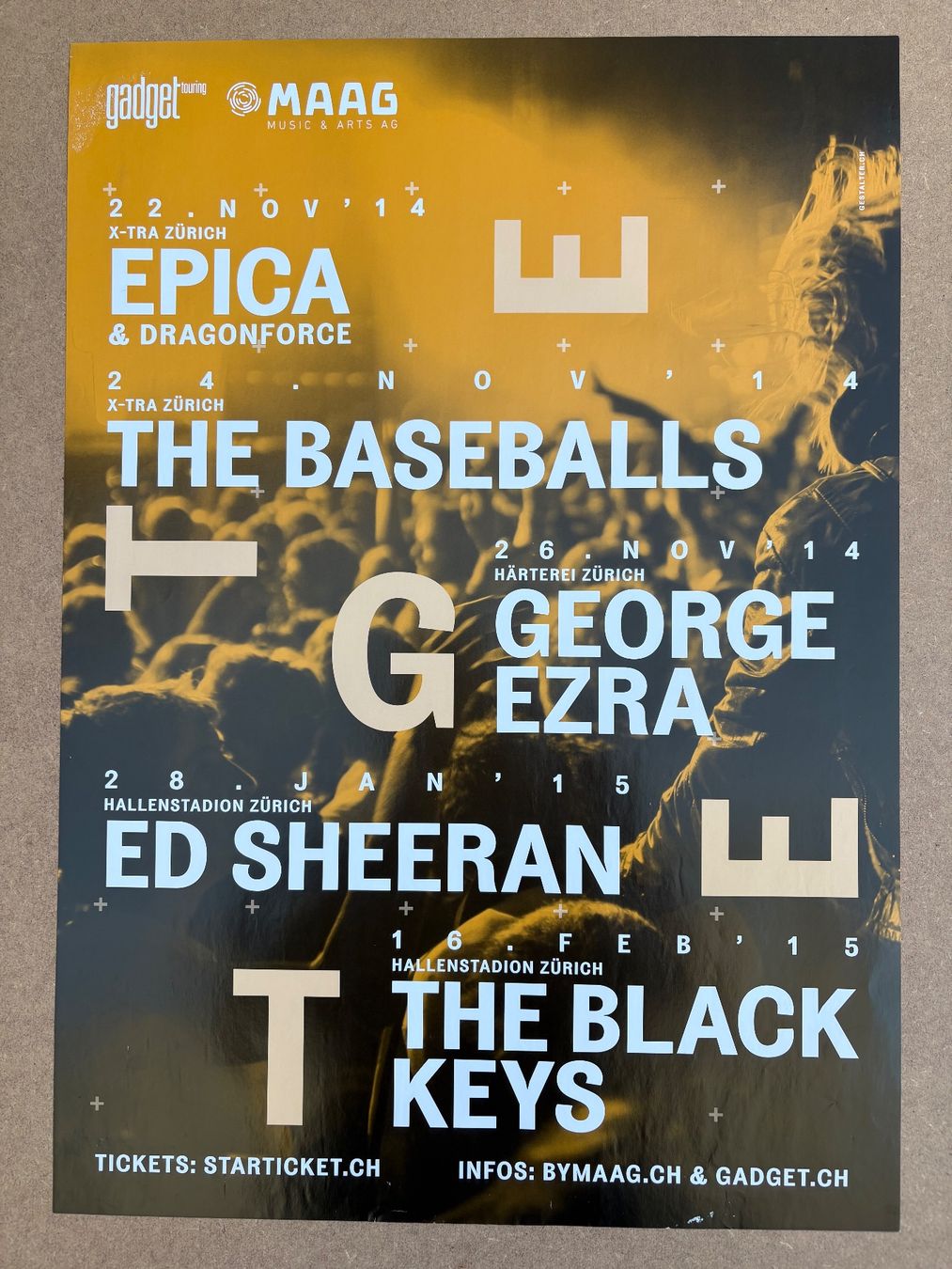 Poster & Bilder: Konzertplakat mit ED SHEERAN – Gebraucht aus Egolzwil von Studart