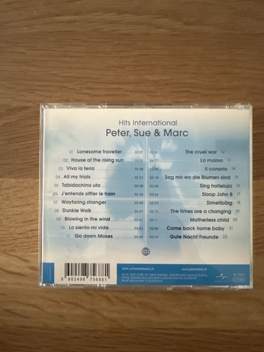 CD: Peter, Sue & Marc - Hits International – Usato da Münsingen venduto da Sim2977 1