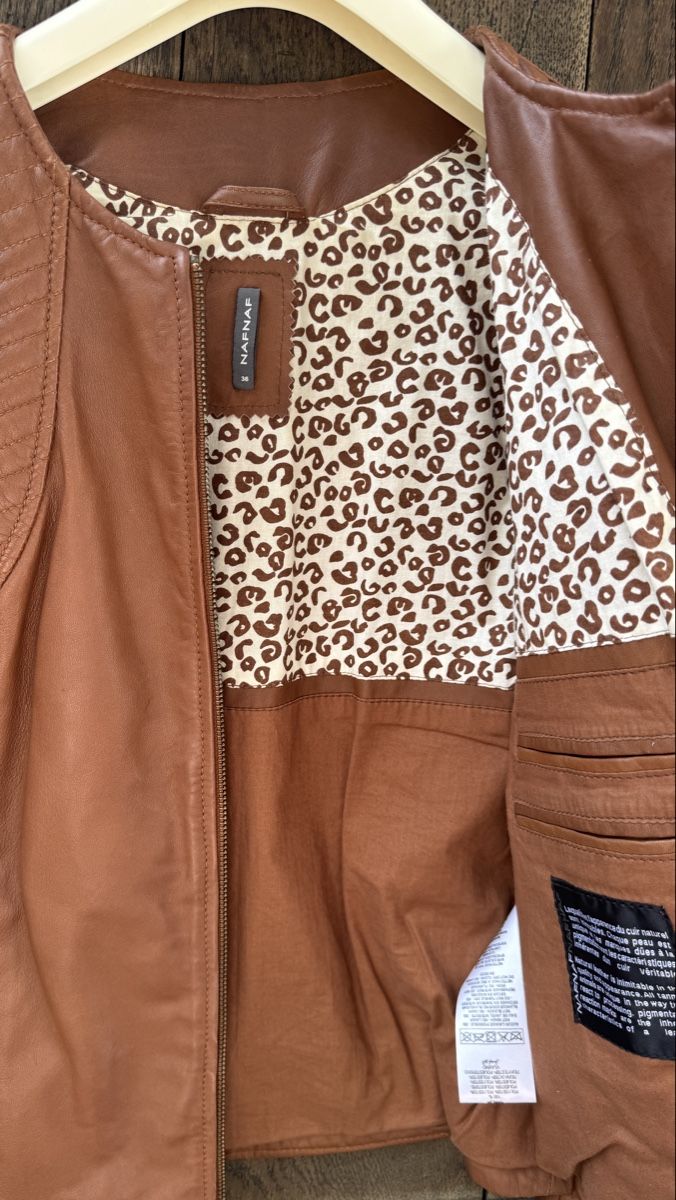 Nafnaf Giacche: Leder Jacke Naf Naf , gr.36 – Usato da Maschwanden venduto da yaster 4
