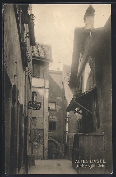 Cartes postales: Basel, Altes Basel, Imbergässlein, Rich – D'occasion à Berlin par bartko-reher