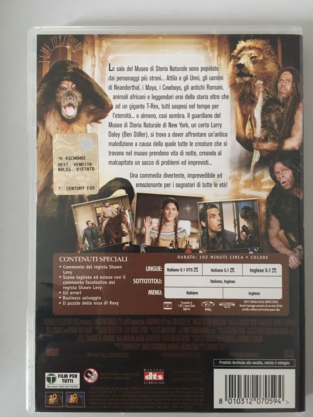 Tutti i DVDs: DVD una Notte al Museo – Usato da Glattbrugg venduto da riseca 2