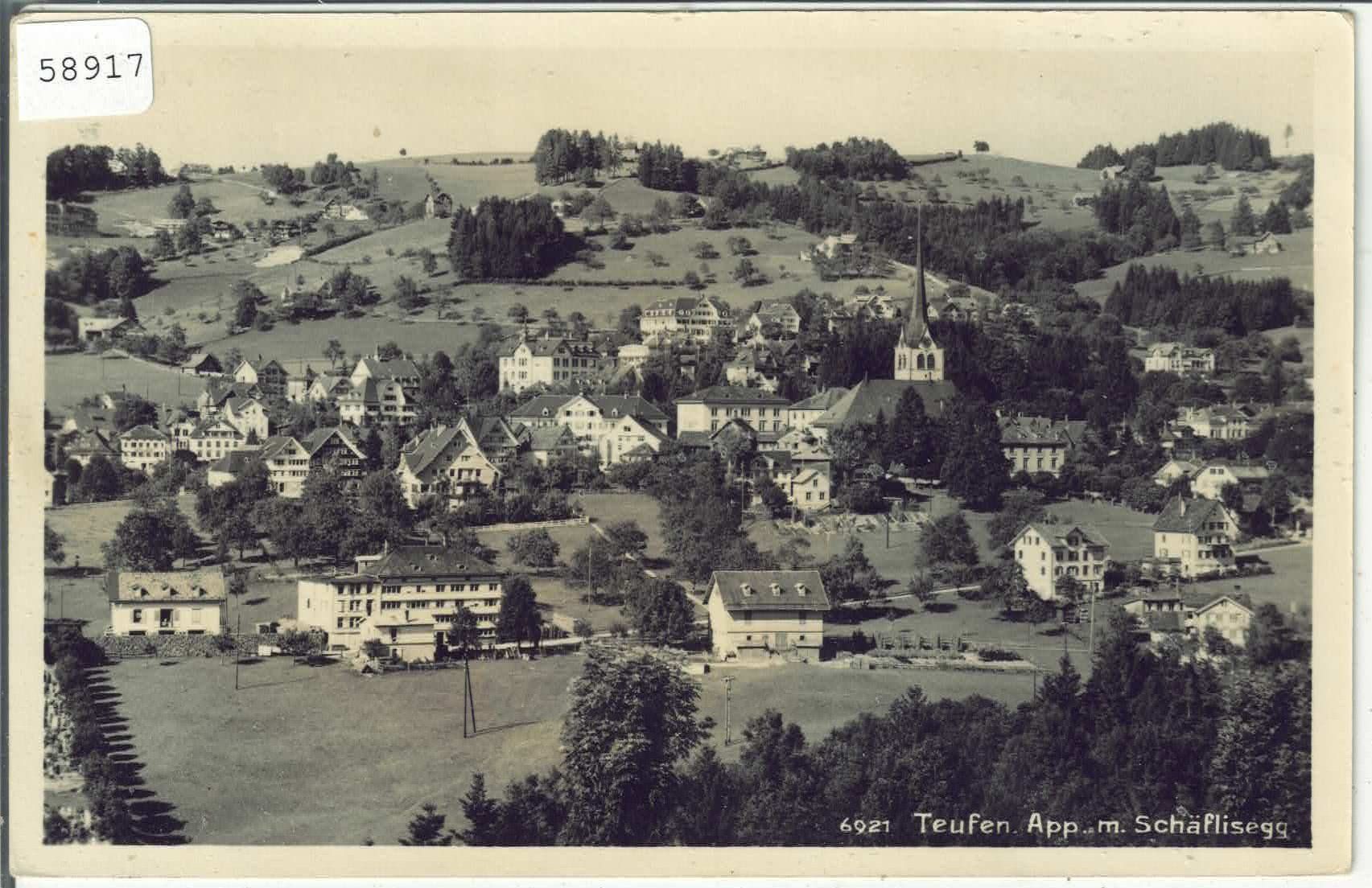 Cartes postales: Teufen mit Schäflisegg – D'occasion à Ettingen par Kartenplanet