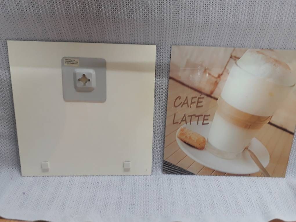 Foto & Immagini: 2 x Glasbilder Cafe 30 x 30 cm – Usato da Schwerzenbach venduto da seb_y79w 3