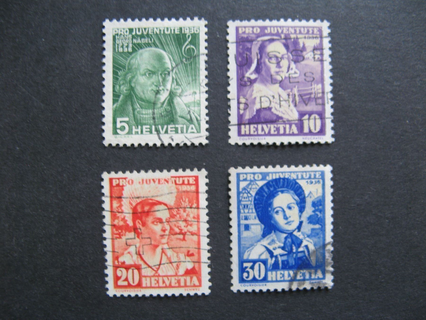 Tutti i francobolli: PJ 1936 Satz gestempelt – Usato da Frauenfeld venduto da Interessent1