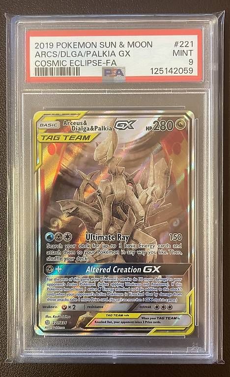 Pokémon Carte collezionabili: Pokemon Arceus Dialga Palkia PSA 9 – Nuovo (secondo la descrizione) da Oetwil am See venduto da Push_Pull_Leg