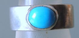 Türkis Silber 925 Fingerring Gr. 51 Mexico