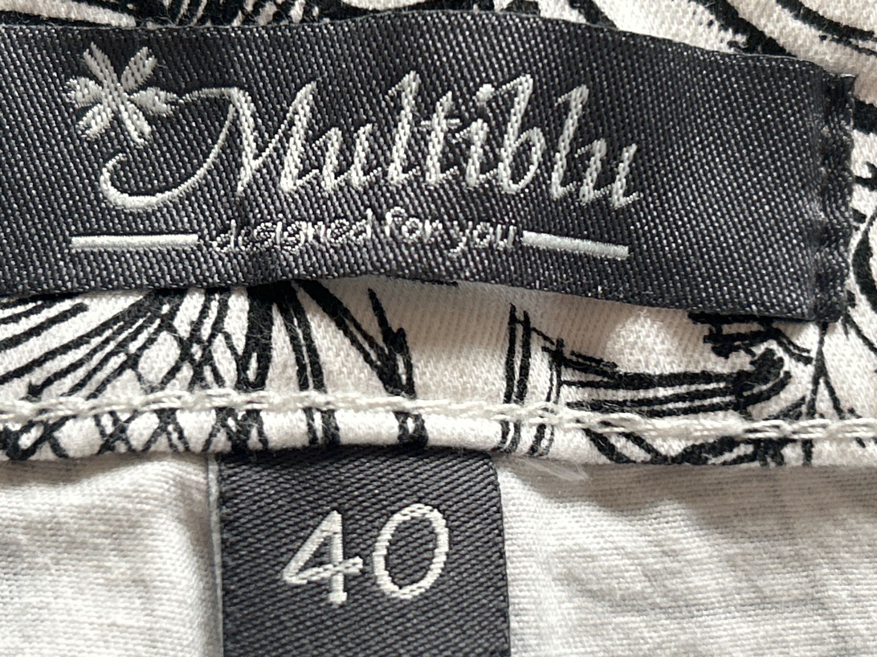 Pantaloni: Damenhose weiss mit Muster von Multiblu Gr.40 – Nuovo (secondo la descrizione) da Brunnen venduto da Nala2929 8