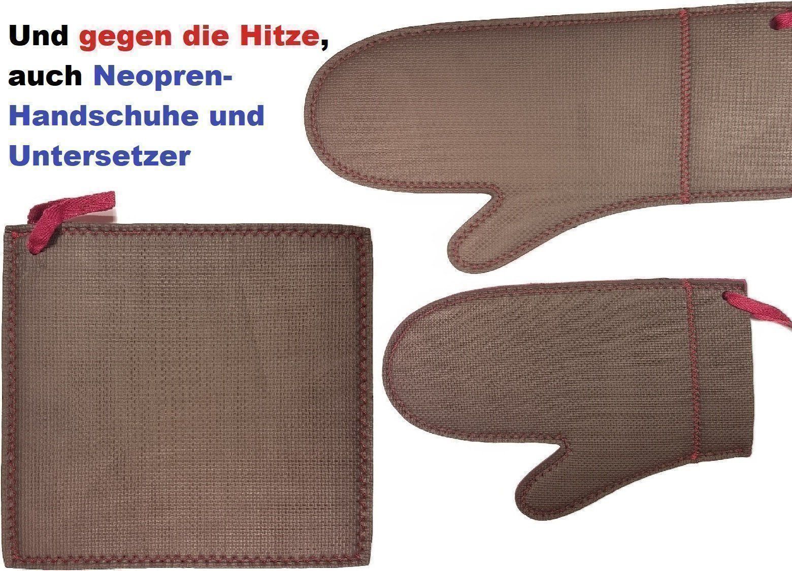 Cucine complete: 4 Rutschfeste Silikon-Schutz-Handschuhe – Nuovo e nell'imballaggio originale da Gasel venduto da CreaRex 6