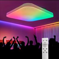 Lampe Moderne Farben LED Deckenleuchte RGB Fernbedienung