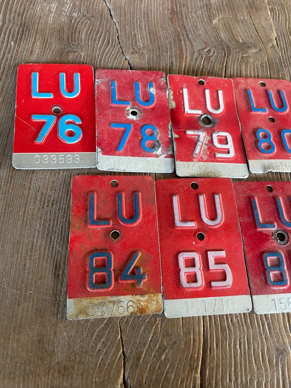 Schilder: Lot Velonummern LU – Gebraucht aus Volketswil von rubin74 2