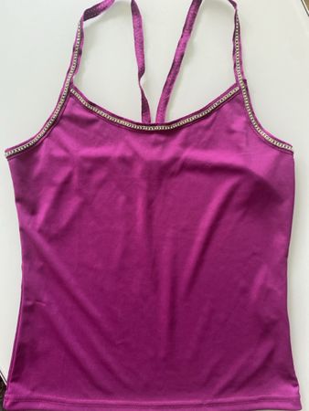 Haut  Morgan violet avec strass, taille S, été ✨!