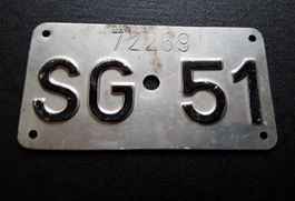 Velonummer SG 1951