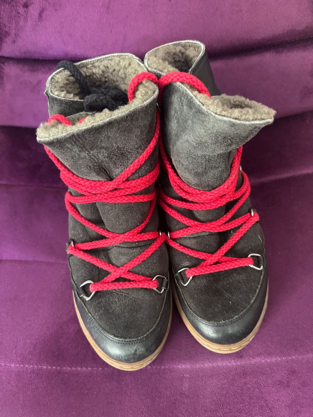 Isabel Marant Scarpe da donna: Isabel Marant shearling booties – Usato da Zürich venduto da MagicStuff007