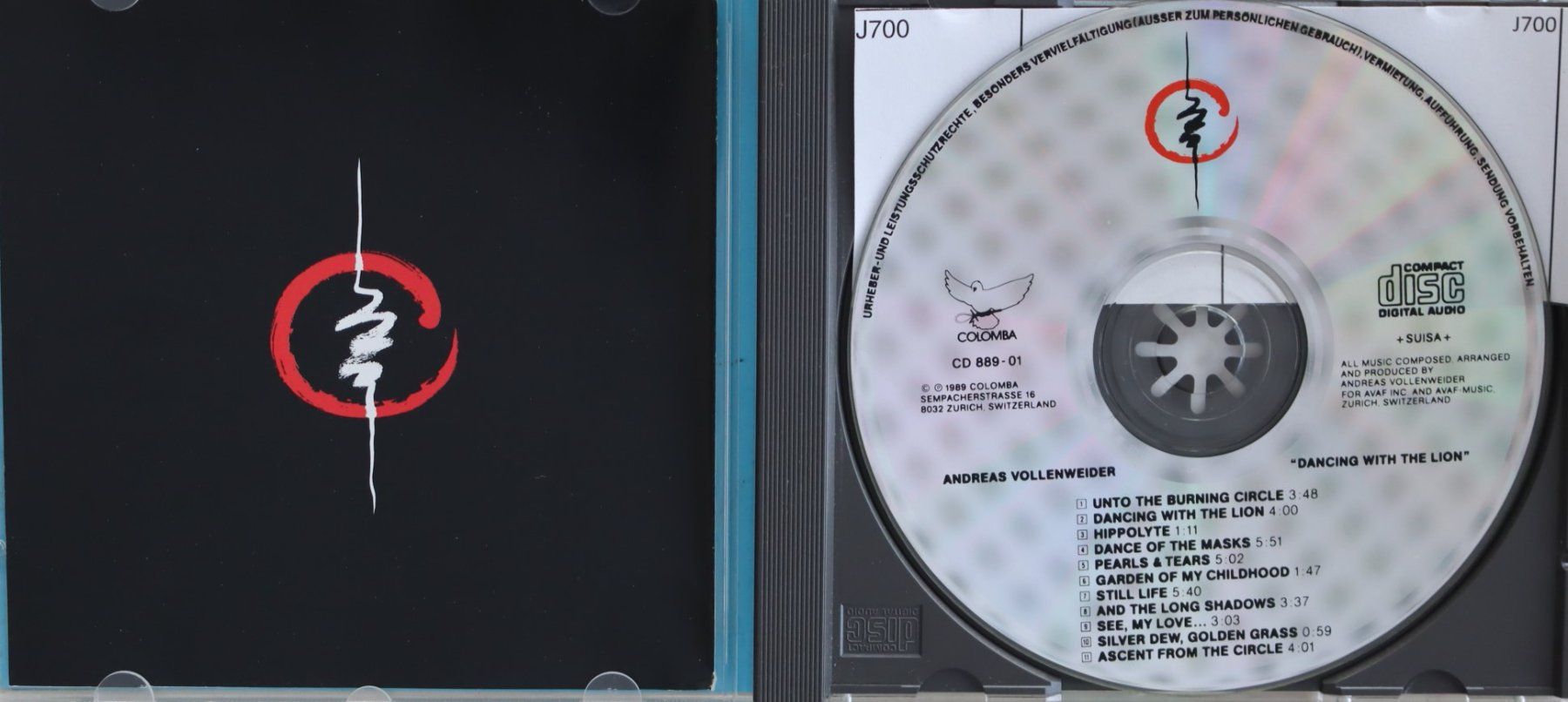 CD: Andreas Vollenweider – Dancing With The Lion – Usato da Luzern venduto da CONTENTI 1