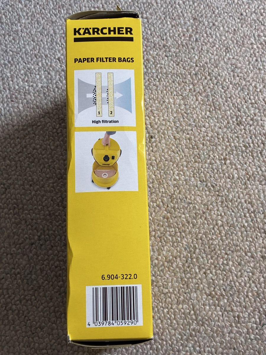 Kärcher Altro per la casa: Kärcher Papierfilterbeutel – Nuovo e nell'imballaggio originale da Konolfingen venduto da wawako 2