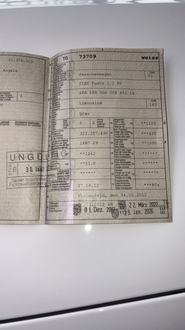 Fiat Automobili: Fiat Punto 1.2 – Usato da Homburg venduto da enjoymeier1993 6