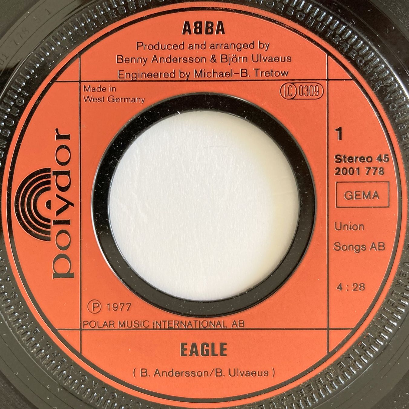 Vinyles: ABBA - EAGLE – D'occasion à Bottens par hotter-than-hell 2