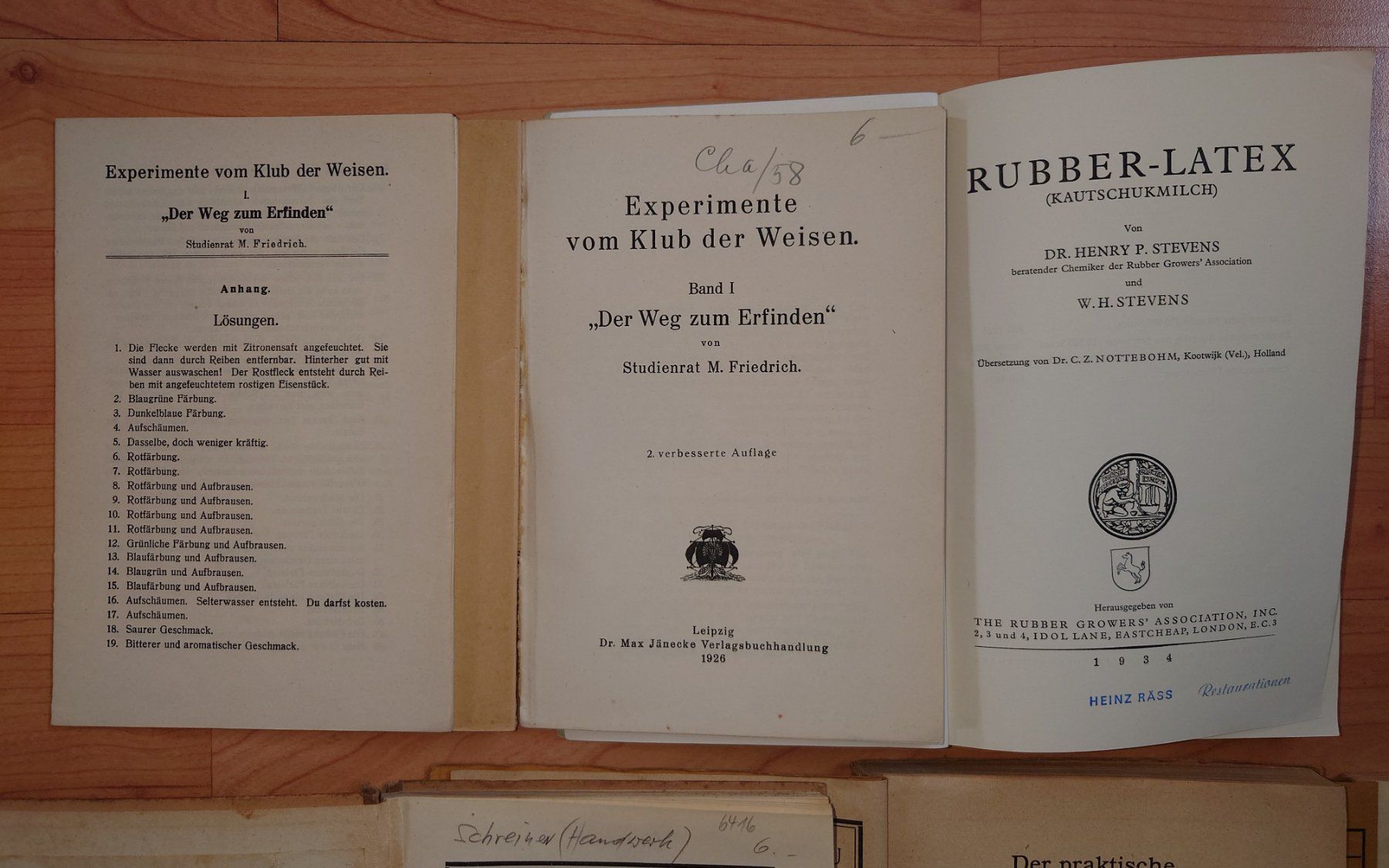 Libri: Sammlung Antike Bücher ab 1902. Alte Handwerke & Berufe – Usato da Zürich venduto da Rst7 9