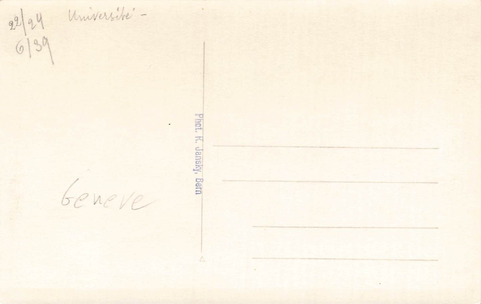 Cartoline postali: Universite Geneve – Usato da Biasca venduto da Blenio71 1