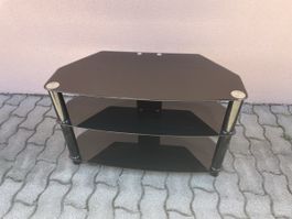 Porta TV angolare in vetro nero - Ottimo affare!
