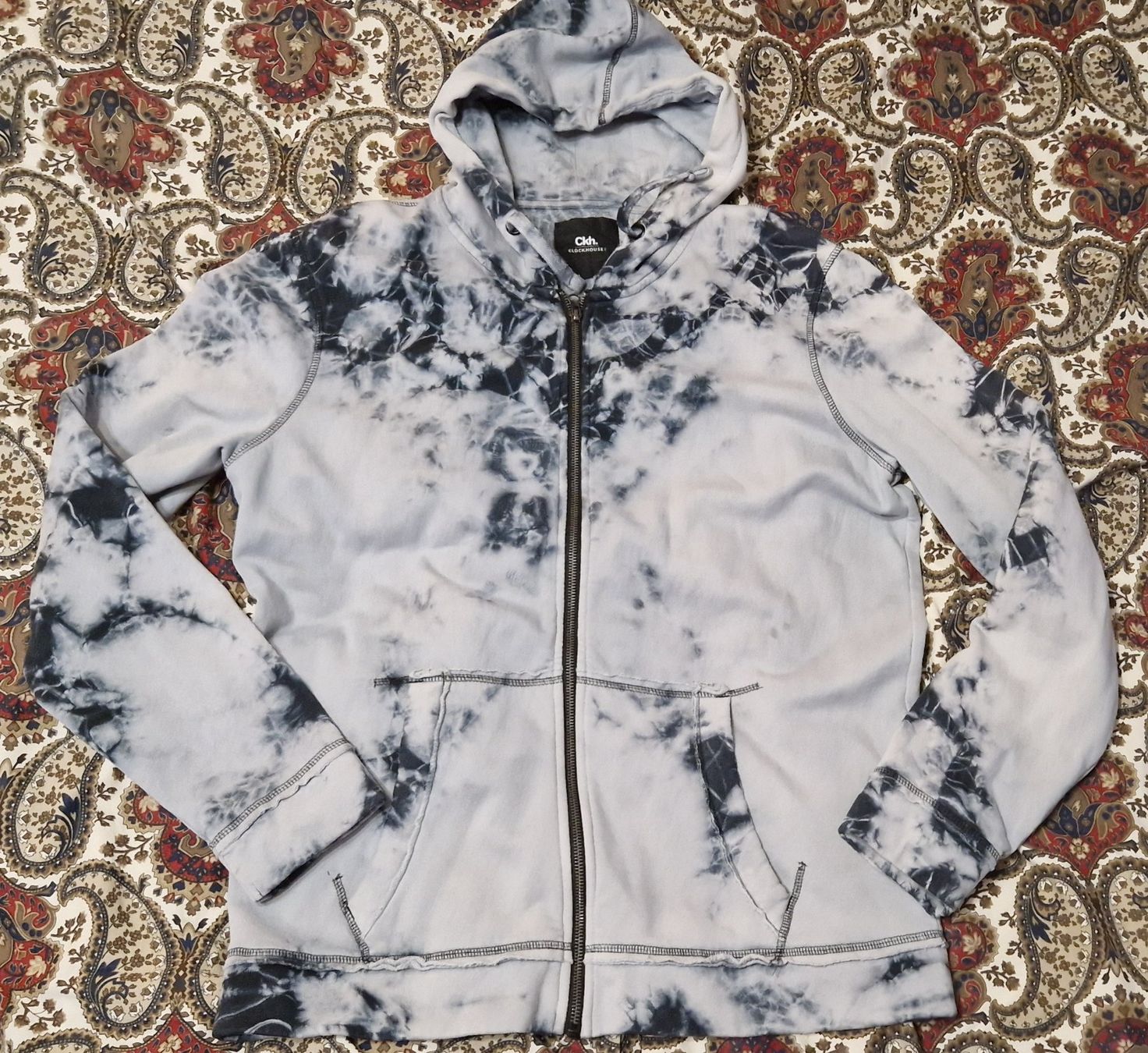 C&A Vestes: Graublaue Sweat-Kapuzen-Jacke – D'occasion à Oberengstringen par Asteroid56