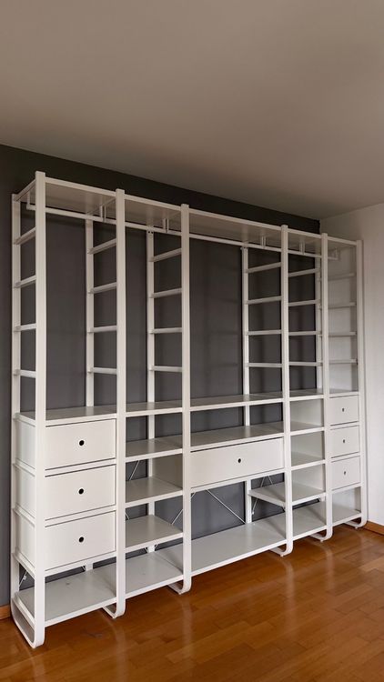 ELVARLI System, Offener Kleiderschrank, weiss 216 x ca.280cm (Gebraucht ...