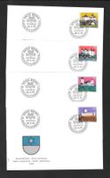 4 FDC Pro Patria 1976 Serie Einzelmarken ET 28.5.1976