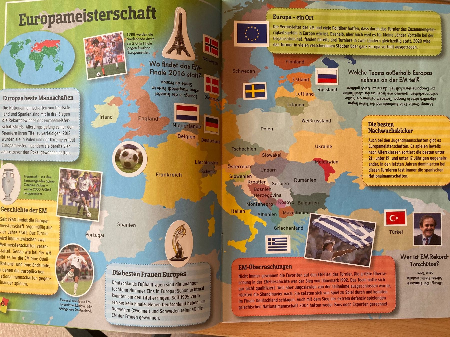 Bücher: Fussball Atlas mit Stickern – Gebraucht aus Lütisburg von wiesenpippau 3