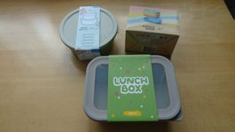 Lunchbox, 2 Schüsseln, 4 Glacéformen Coop neu OVP