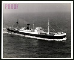 Fotografie Frachtschiff Vernon macht vol