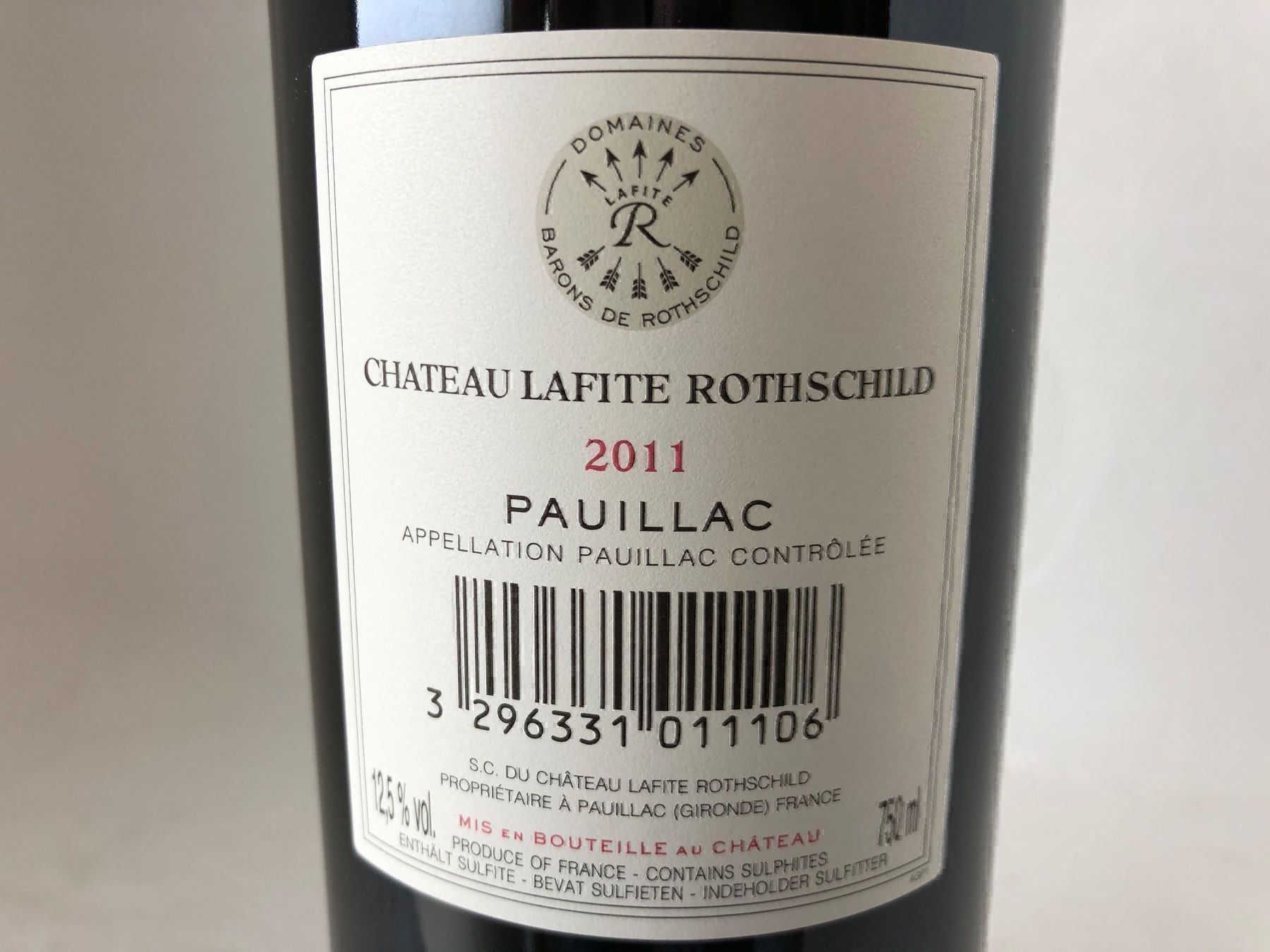 Lafite Rothschild Wein: 1 Flasche Lafite Rothschild 2011... – Neu und originalverpackt aus Wöschnau von Vinsale 7