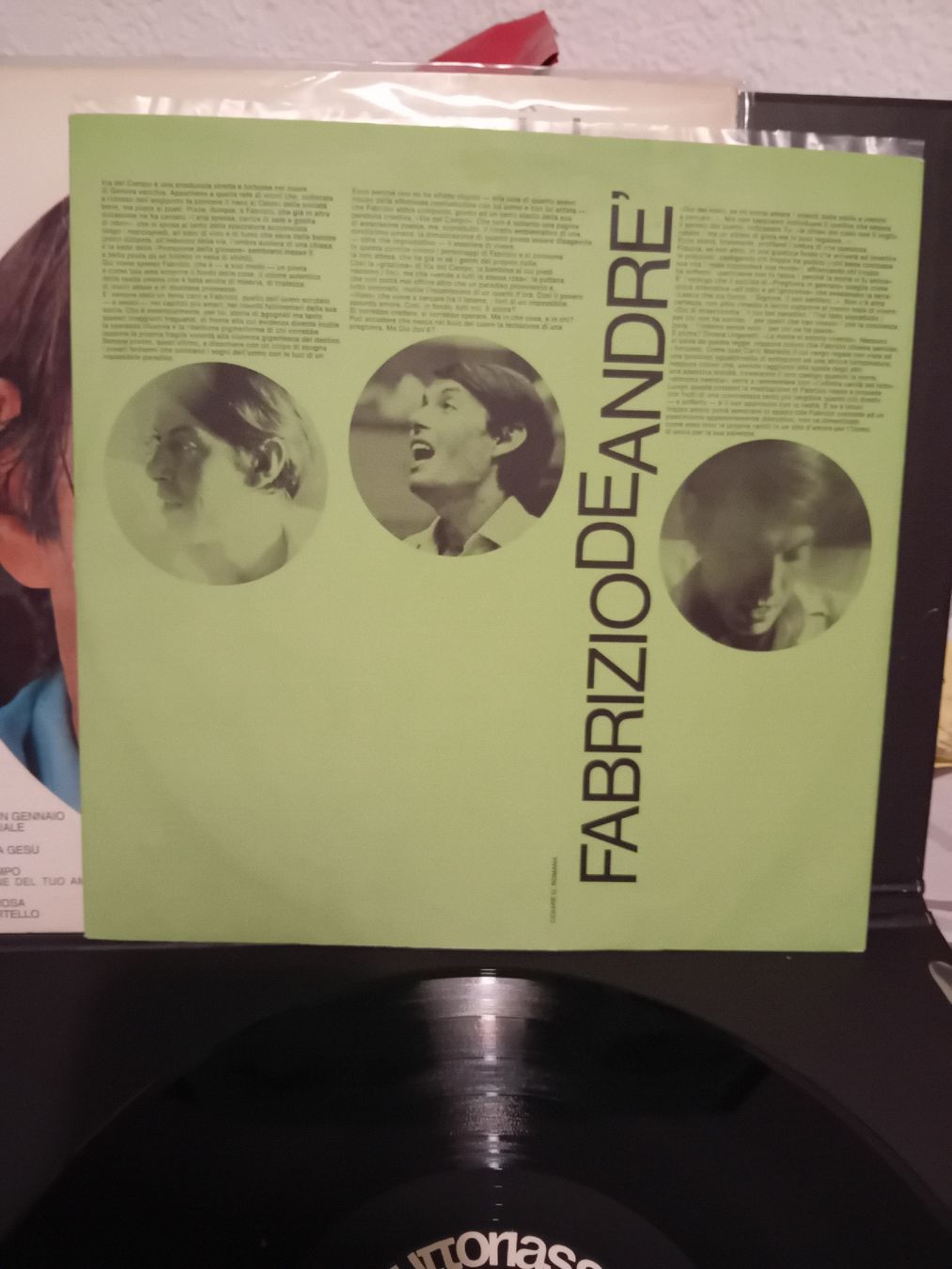Schallplatten: Fabrizio De Andre Volume 1 LP Dischi Ricordi  – Gebraucht aus Biasca von Old_6blh 5