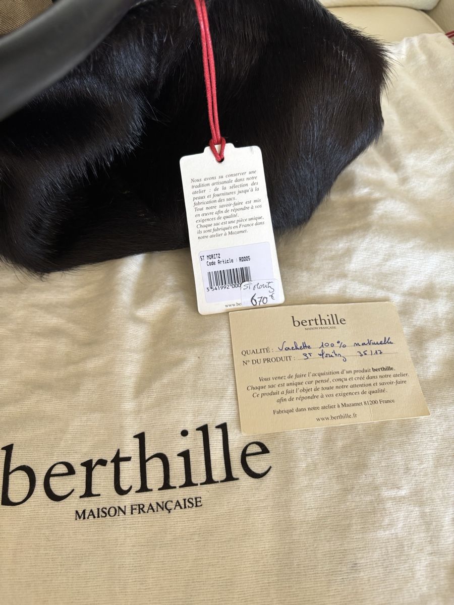 Borse da donna: BERTHILLE - Magnifique Sac Hermine Noir – Nuovo (secondo la descrizione) da Chardonne venduto da teenyweeny 1